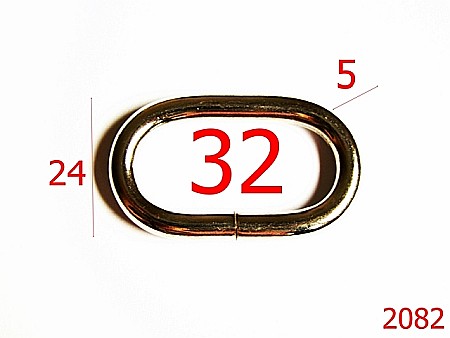 Inele ovale - 2082/INEL OVAL 32MM*5MM/OTEL/NIKEL-32-mm-5-nichel---3A6-5H2-