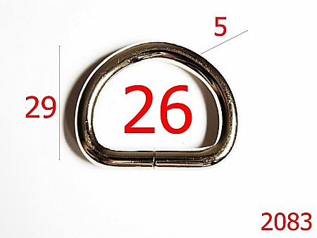 Inele D - 2083/INEL  D 26MM*5MM/OTEL/NIKEL-26-mm-5-nichel---2D4--