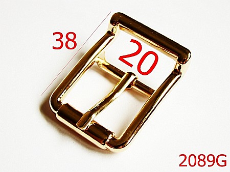 Catarame poseta - 2089G/CATARAMA 20MM/ZAMAC/LIGT GOLD-20-mm---gold light--7L6---