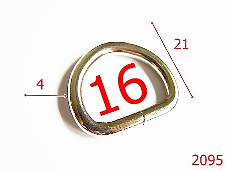 Inele D - 2095/INEL D 16MM*4MM/OTEL/NIKEL-16-mm-4-nichel-2G1--2G2-3E8-2C1--