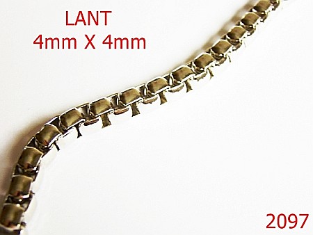 Lant poseta otel - 2097/LANT PATRAT 4*4 /OTEL/NIKEL-4x4-mm---nichel---7I5--