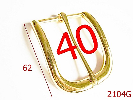 Catarame curea barbati - 2104G/CATARAMA PANTALON  40MM/ZAMAC/GOLD-40-mm---gold---6D6--