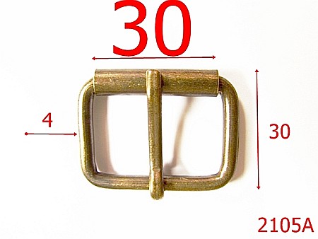 Catarame rola si 1 cui - 2105A/CATARAMA CU ROLA  30MM*4MM/OTEL/ANTIC-30-mm-4-antic-7D4-7D6----