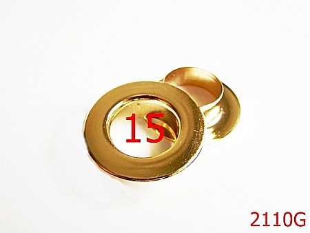 Ocheti - 2110G/OCHET 15MM/OTEL/GOLD LIGHT-15-mm---gold light---2E6--