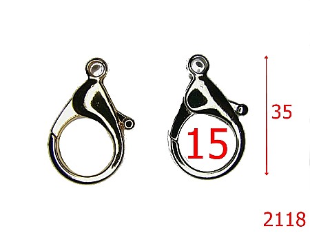 Carabine poseta - 2118/MINICARABINA /ZAMAC/NIKEL-2-mm---nichel--5H8-5F6-5D8-5C2--
