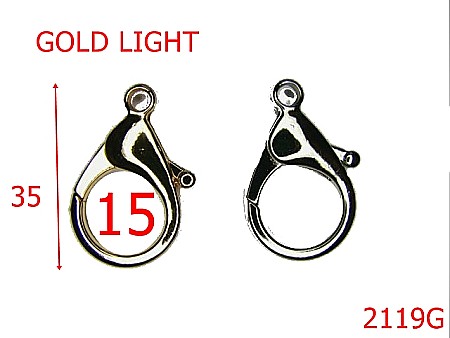 Carabine poseta - 2119G/MINICARABINA /ZAMAC/GOLD LIGHT-2-mm---gold light-5H8-J25-5D8-5A3--