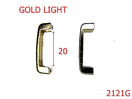 Sustinatori poseta - 2121G/PASANT 20MM/ZAMAC/GOLD LIGHT-20-mm---gold light---3I7--