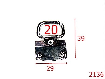 Sustinatori poseta - 2136/SUSTINATOR 20MM/ZAMAC/NIKEL-20-mm---nichel---3G8--