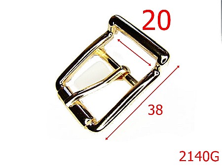 Catarame poseta - 2140G/CATARAMA 20MM/ZAMAC/LIGHT GOLD-20-mm---gold light-----