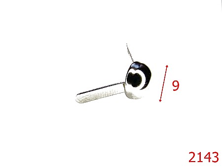 Picioruse fund - 2143/BUMB SEMISFERIC DIAM 9MM/OTEL/NIKEL-9-mm---nichel---4K6--