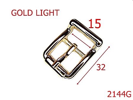 Catarame poseta - 2144G/CATARAMA 15MM/ZAMAC/GOLD LIGHT-15-mm---gold light--7J5---