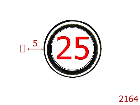 Inele rotunde - 2164/INEL  O 25MMX5MM/ZAMAC /NIKEL-25-mm-5-nichel---4C2--