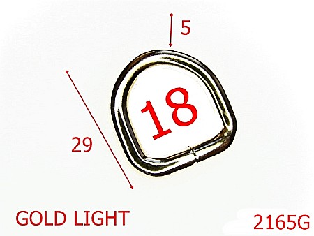 Inele D - 2165G/INEL D 18MM*5MM/OTEL/GOLD LIGHT-18-mm-5-gold light---3E5--