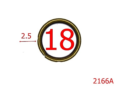 Inele rotunde - 2166A/INEL O 18MM*2.5/OTEL/ANTIC-18-mm-2.5-antic---4C3--