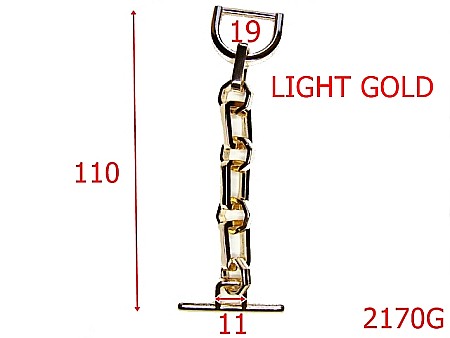 Sustinatori poseta - 2170G/SUSTINATOR LANT 110MM/ZAMAC/GOLD LIGHT-19-mm---gold light---3G8--