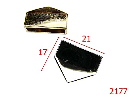 Terminatie fermoar - 2177/CAPAT ORNAMENTAL FERMOAR GEANTA/ZAMAC/NIKEL-21x17-mm---nichel-11B--11B3-4L5--