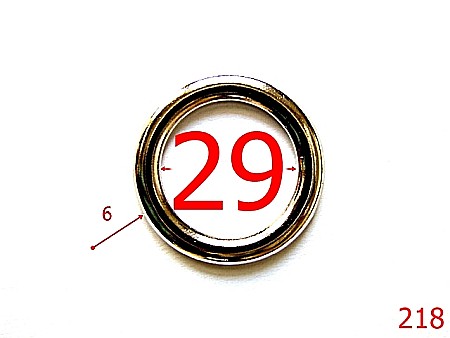 Inele rotunde - 218/INEL POSETA-29-mm-6-nichel-----