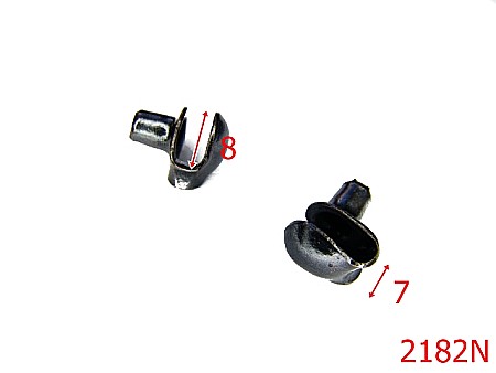 Accesorii metalice pentru marochinarie - 2182N/CARLIG BOCANC 7MM/OTEL/NEGRU-7-mm---negru-15A1----