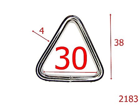 Inele dreptunghiulare - 2183/INEL TRIUNGHIULAR 30MM*4MM/OTEL/NIKEL-30-mm-4-nichel-23B3----