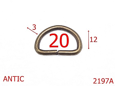 Inele D - 2197A/INEL D  20MM*3MM/OTEL/ANTIK-20-mm-3-antic---3F8-1D4/3B2/3A6--