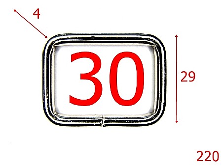 Inele - 220/INEL RECTANGULAR 3 CM-SARMA 4 MM-30-mm-4-nichel--4D8-3H-3K8-3K7-3i1-3H5-7H1-7F8/3H4/7E7--R25