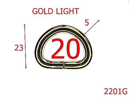 Inele D - 2201G/INEL D 20MM*5/OTEL /GOLD LIGHT-20-mm-5-gold light---2D8-3A5-3C1-