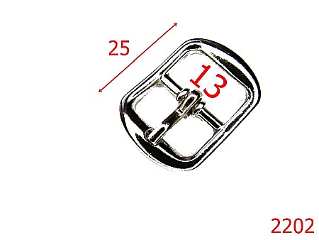 Catarame - 2202/CATARAMA 13 MM/ZAMAC/NIKEL-13-mm---nichel-6H4--6B5-6B7-AN36