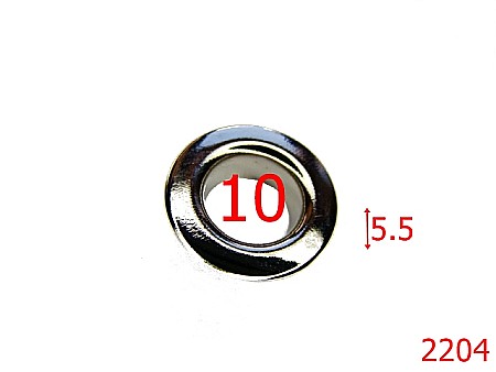 Ocheti - 2204/OCHET 10MM/OTEL/NIKEL-10-mm---nichel---2A6/2D8--