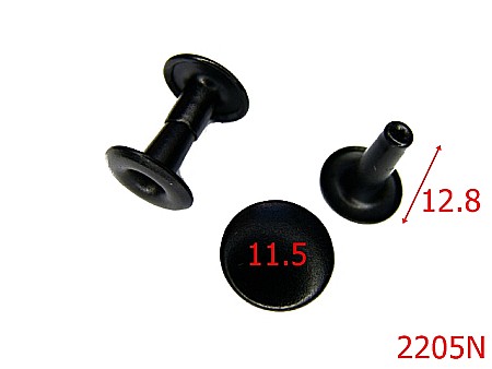 Capse rapide - 2205N/CAPSA RAPIDA 11.5MMX 12.8MM/OTEL/NEGRU-11.5-mm---negru-16C4----