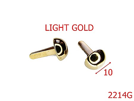 Picioruse fund - 2214G/BUMB ORNAMENTAL 10MM/OTEL/GOLD LIGHT-10-mm---gold light---4G6--P37