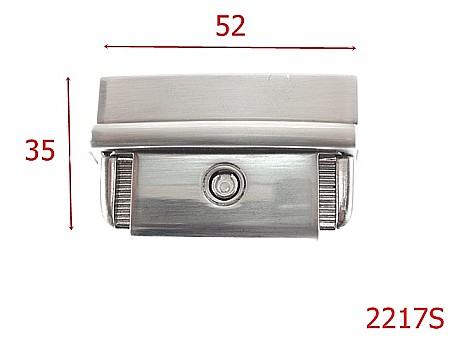 Inchizatori servieta - 2217S/INCHIZATOARE SERVIETA 52MMX35MM/ZANAC/SATIN-52x35-mm---SATIN---12D5--12G7