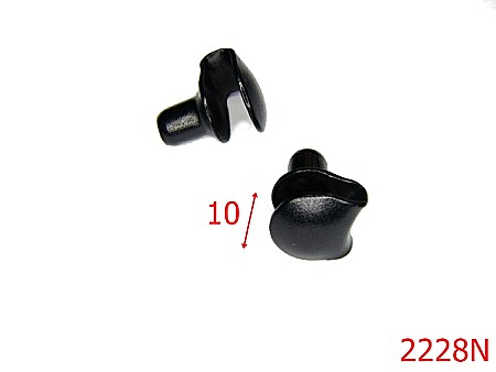 Accesorii metalice pentru marochinarie - 2228N/CARLIG BOCANC 10MM/OTEL/NEGRU-10-mm---negru-15A2--4K1--4L6
