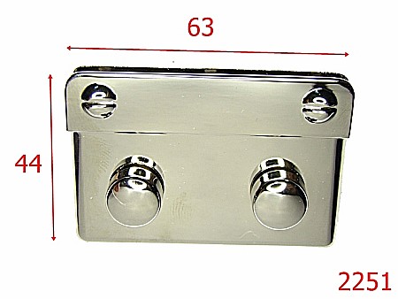 Inchizatori poseta - 2251/INCHIZATOARE MAGNETICA 63X44/NICHEL-63X44-mm---nichel-----