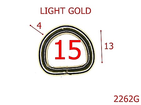 Inele D - 2262G/INEL 1.5 CM  SARMA DE 4 MM /OTEL/GOLD LIGHT-15-mm-4-gold light--3A6---