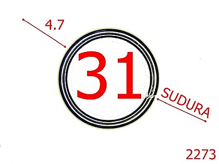 Inele sudate - 2273/INEL OTEL 31 MM ROTUND SARMA 4.7MM/SUDAT/ NICHEL-31-mm-4.7-nichel--4L2-4i2-4D8-4E7-7A6/1A4/4D4/1A2--