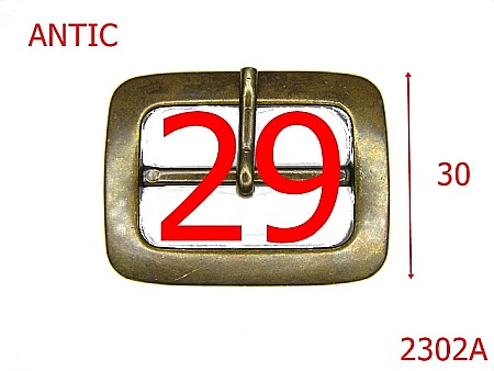 Catarame - 2302A/CATARAMA CU PUNTE 2.9CM ZAMAC/ANTIC-29-mm---antic-6K6--6E5--