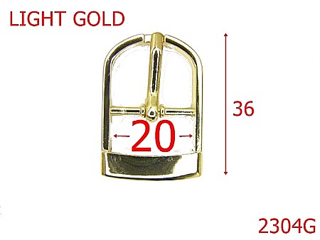 Catarame - 2304G/CATARAMA  CU PUNTE 2CM ,ZAMAC/GOLD LIGHT-20-mm---gold light--7K6---