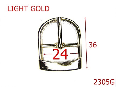 Catarame - 2305G/CATARAMA  CU PUNTE 2.4 CM ,ZAMAC/GOLD LIGHT-24-mm---gold light--7L4---