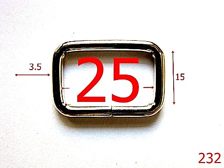 Inele - 232/INEL POSETA-25-mm-3.5-nichel-3K7