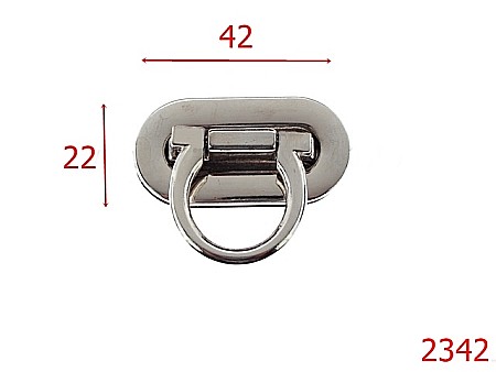Inchizatori poseta - 2342/INCHIZATOARE 42X22 NICHEL-42X22-mm---nichel-----