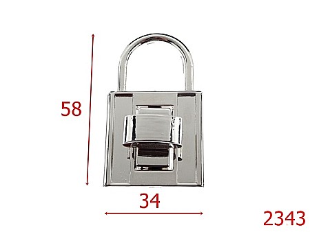 Inchizatori poseta - 2343/INCHIZATOARE LACATEL 34X58 NICHEL-34X58-mm---nichel-6H3 ----