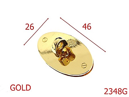 Inchizatori poseta - 2348G/INCHIZATOARE 43X26 GOLD LIGHT-46X26-mm---gold light---12B8--