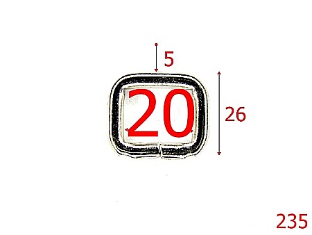 Inele - 235/INEL DREPTUNGHIULAR 2 CM X5MM-20-mm-5-nichel-3i6--3J5-3H6-3L4-4J3-F17