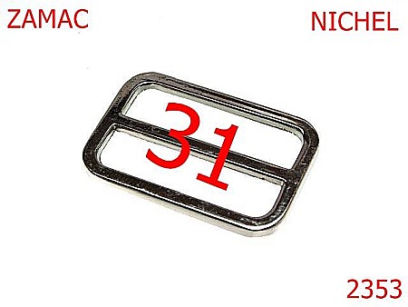 Catarame cu reglaj - 2353/CATARAMA REGLAJ 31MM NICHEL ZAMAC-31-mm-3-nichel--1D7-1D7  ---
