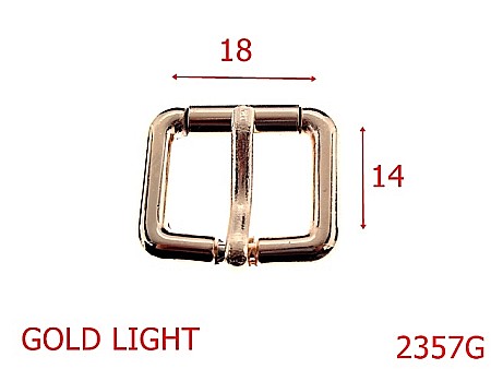 Catarame - 2357G/CATARAMA 18 MM GOLD LIGHT-18-mm---gold light--7J8---