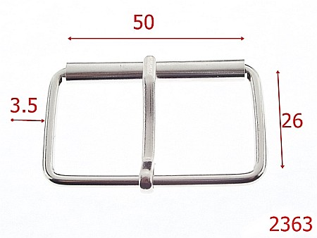 Catarame rola si 1 cui - 2363/CATARAMA CU ROLA 50MM NICHEL-50-mm-3.5-nichel--7F3-7H6-7F2-7G4-6F7-6I4--