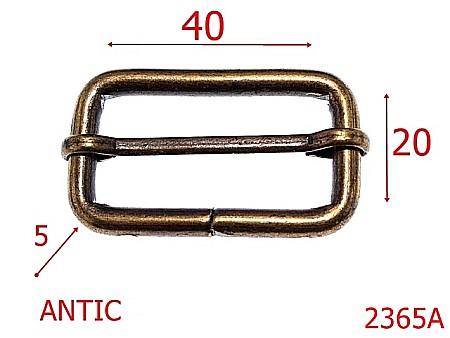 Catarame cu reglaj - 2365A/CATARAMA DE REGLAJ 40MM ANTIC-40-mm-5-antic--4K7-4K8-1A5---