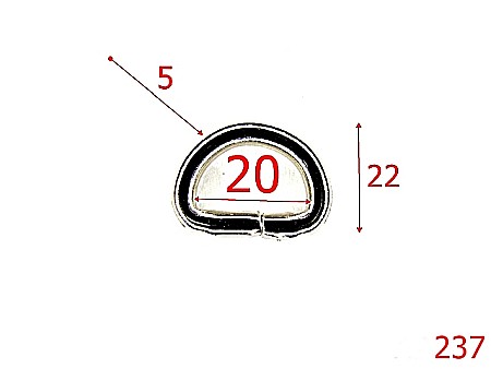 Inele - 237/INEL D  2 CM X5MM  NIKEL-20-mm-5-nichel---3C3-5H7-T10