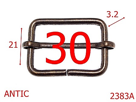Catarame cu reglaj - 2383A/CATARAMA CU REGLAJ 30MM ANTIC-30-mm-3.2-antic-1A4-1D2-1C6---