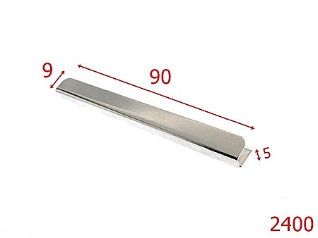 Accesorii metalice pentru marochinarie - 2400/MARGINE  CAPAC 90MM NICHEL-90-mm---nichel-----